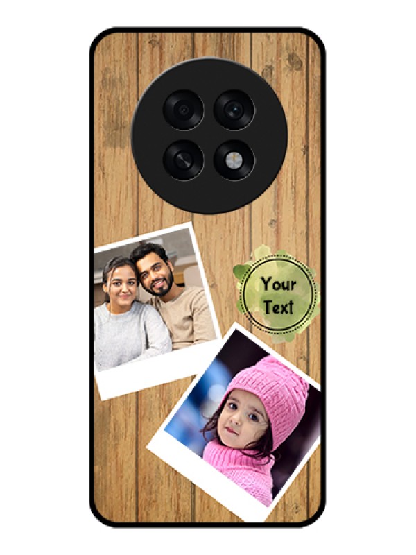 Custom Oppo F31 Pro Plus 5G Custom Glass Phone Case - Wooden Texture Design