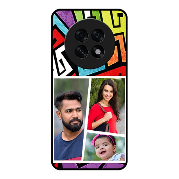 Oppo F31 Pro Plus 5G Custom Glass Phone Case - Graffiti Pattern Design