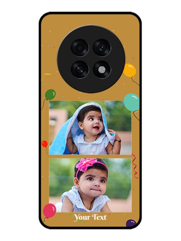 Custom Oppo F31 Pro Plus 5G Custom Glass Phone Case - Image Holder With Birthday Celebrations Design