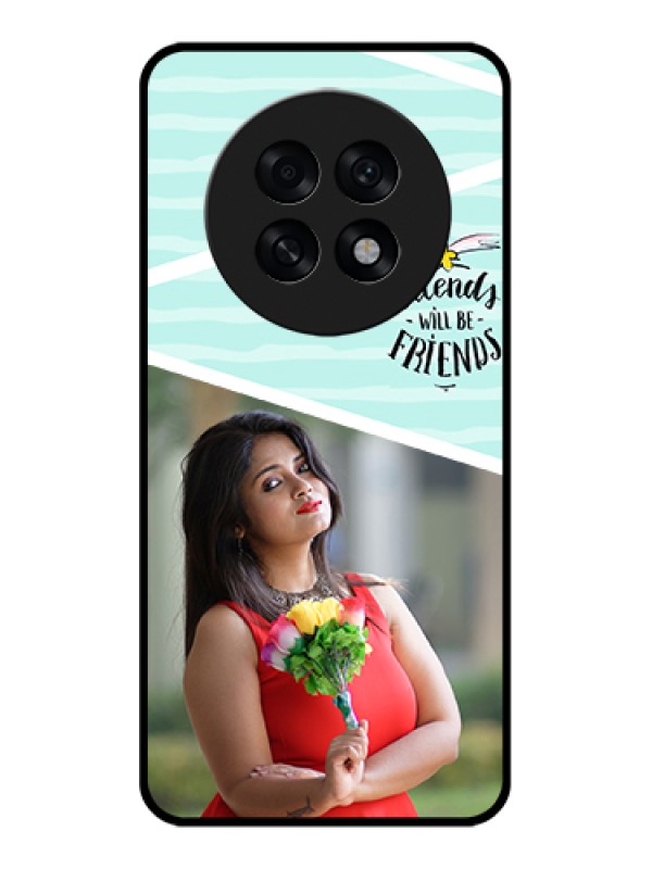 Custom Oppo F31 Pro Plus 5G Custom Glass Phone Case - Friends Picture Icon Design