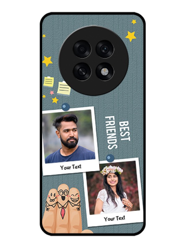Custom Oppo F31 Pro Plus 5G Custom Glass Phone Case - Sticky Frames And Friendship Design