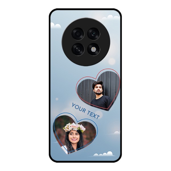 Oppo F31 Pro Plus 5G Custom Glass Phone Case - Blue Color Couple Design