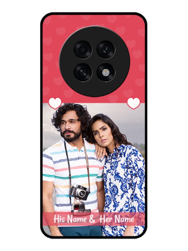Custom Oppo F31 Pro Plus 5G Custom Glass Phone Case - Simple Love Design