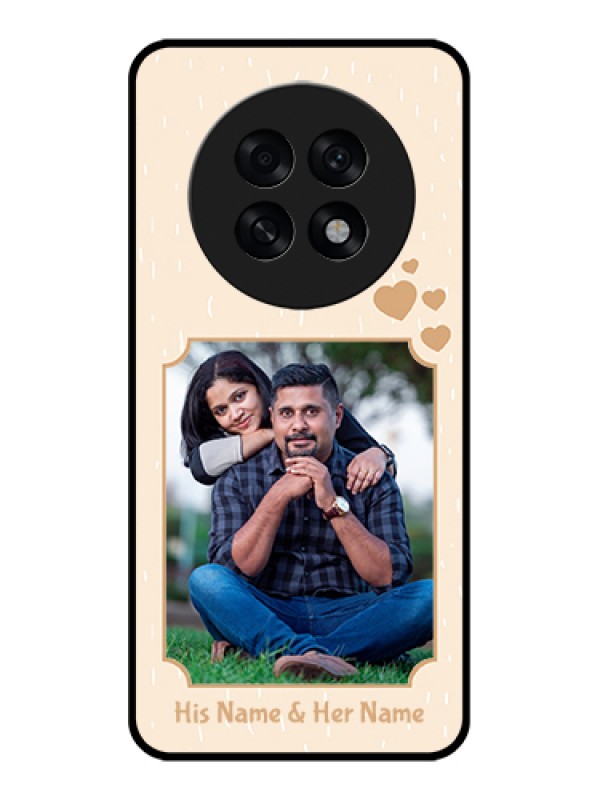 Custom Oppo F31 Pro Plus 5G Custom Glass Phone Case - With Confetti Love Design