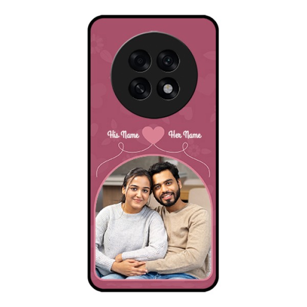 Oppo F31 Pro Plus 5G Custom Glass Phone Case - Love Floral Design