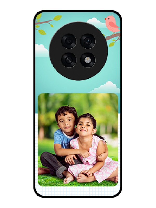 Custom Oppo F31 Pro Plus 5G Custom Glass Phone Case - Doodle Love Design