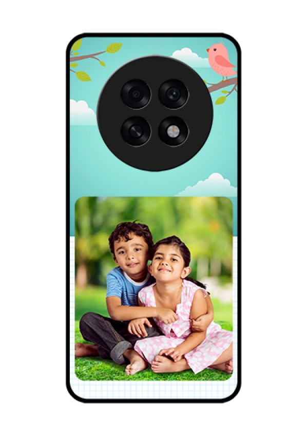 Oppo F31 Pro Plus 5G Custom Glass Phone Case - Doodle Love Design