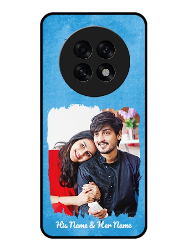 Custom Oppo F31 Pro Plus 5G Custom Glass Phone Case - Blue Color Vintage Design