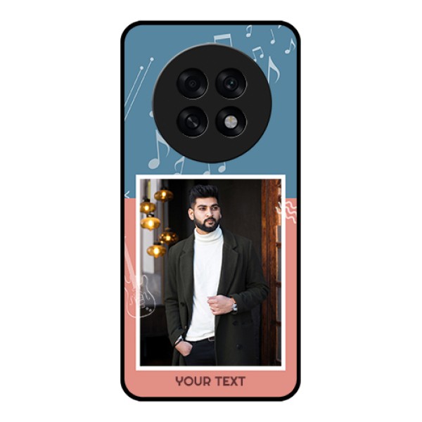 Oppo F31 Pro Plus 5G Custom Glass Phone Case - With Color Musical Note Design