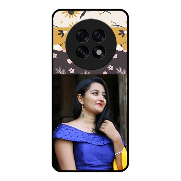 Oppo F31 Pro Plus 5G Custom Glass Phone Case - Stylish Floral Design