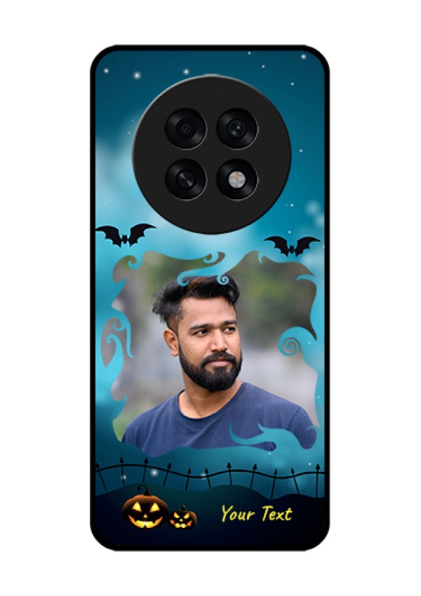 Oppo F31 Pro Plus 5G Custom Glass Phone Case - Halloween Frame Design