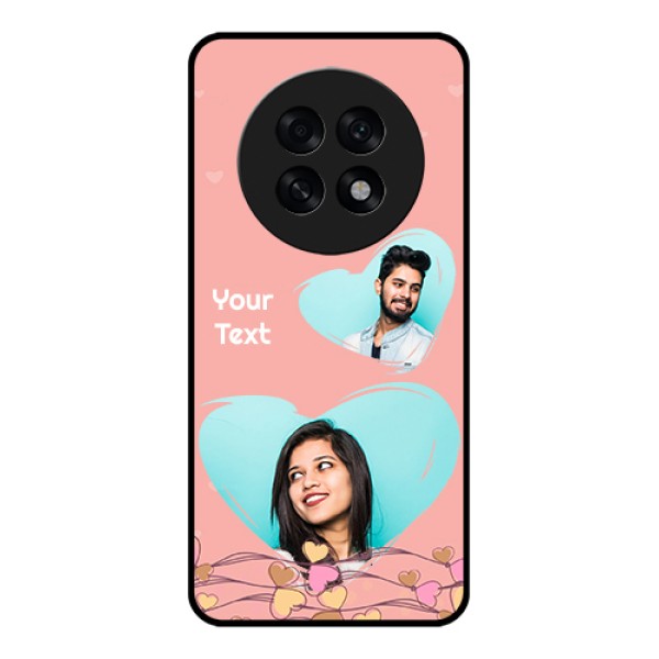 Oppo F31 Pro Plus 5G Custom Glass Phone Case - Love Doodle Design