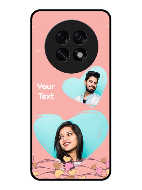 Custom Oppo F31 Pro Plus 5G Custom Glass Phone Case - Love Doodle Design