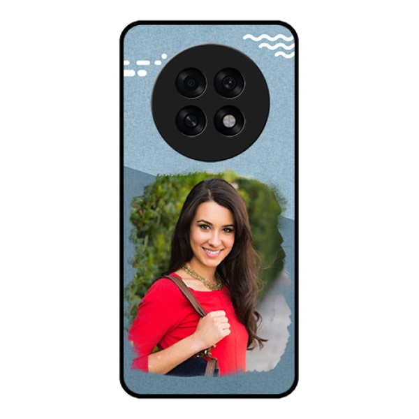 Oppo F31 Pro Plus 5G Custom Glass Phone Case - Grunge Line Art Design