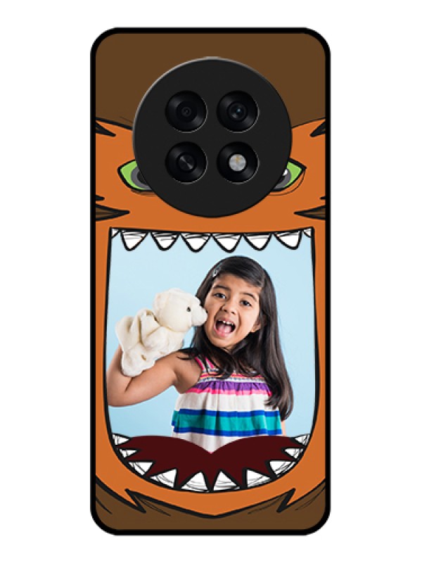 Custom Oppo F31 Pro Plus 5G Custom Glass Phone Case - Owl Monster Back Case Design