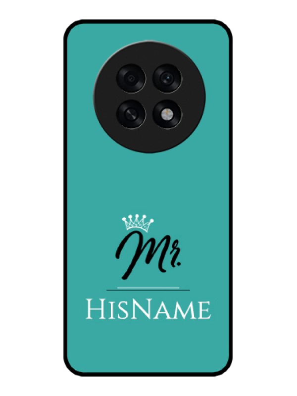 Custom Oppo F31 Pro Plus 5G Custom Glass Phone Case - Mr With Name Design
