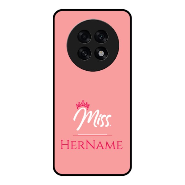 Oppo F31 Pro Plus 5G Custom Glass Phone Case - Mrs With Name Design