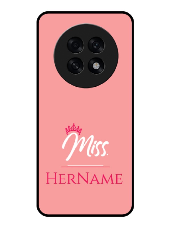 Custom Oppo F31 Pro Plus 5G Custom Glass Phone Case - Mrs With Name Design