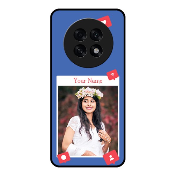 Oppo F31 Pro Plus 5G Custom Glass Phone Case - Like Share And Comment Design Oppo F31 Pro Plus 5G Custom Glass Phone Case - Like Share And Comment Design