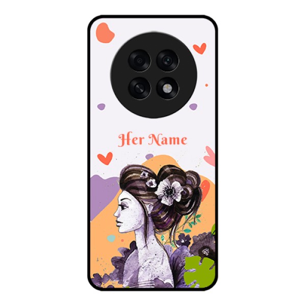 Oppo F31 Pro Plus 5G Custom Glass Phone Case - Woman And Nature Design