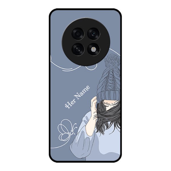Oppo F31 Pro Plus 5G Custom Glass Phone Case - Girl In Winter Outfit Design Oppo F31 Pro Plus 5G Custom Glass Phone Case - Girl In Winter Outfit Design