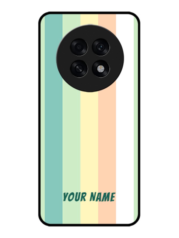 Custom Oppo F31 Pro Plus 5G Custom Glass Phone Case - Multi - Colour Stripes Design