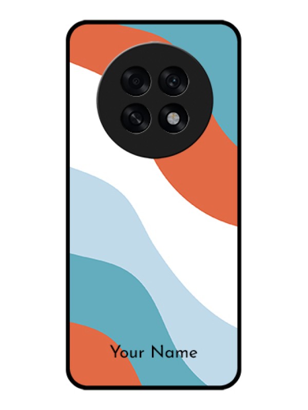 Custom Oppo F31 Pro Plus 5G Custom Glass Phone Case - Coloured Waves Design