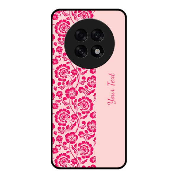 Oppo F31 Pro Plus 5G Custom Glass Phone Case - Attractive Floral Pattern Design