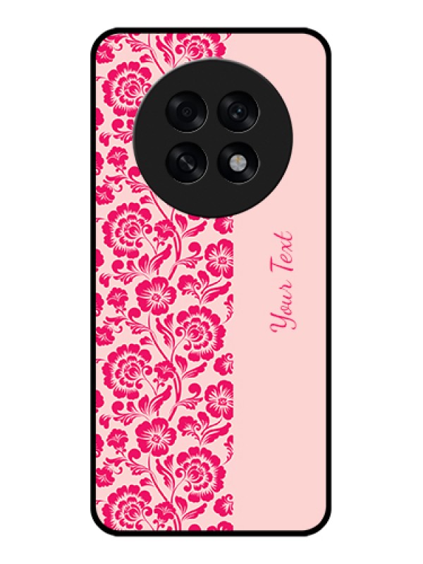Custom Oppo F31 Pro Plus 5G Custom Glass Phone Case - Attractive Floral Pattern Design