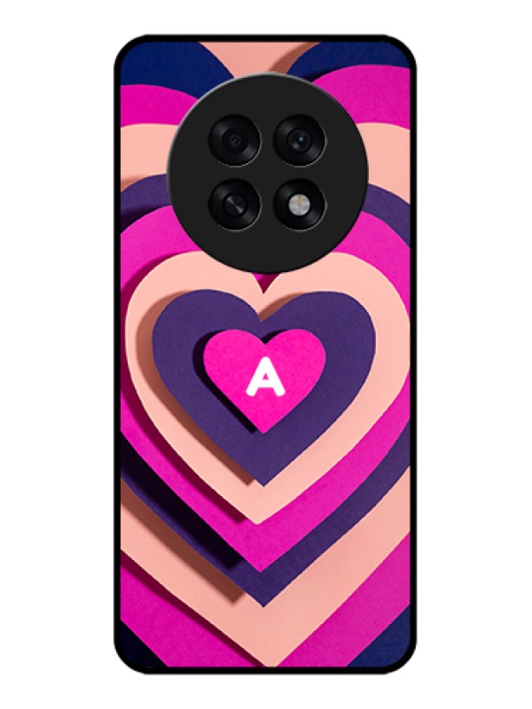 Custom Oppo F31 Pro Plus 5G Custom Glass Phone Case - Cute Heart Pattern Design