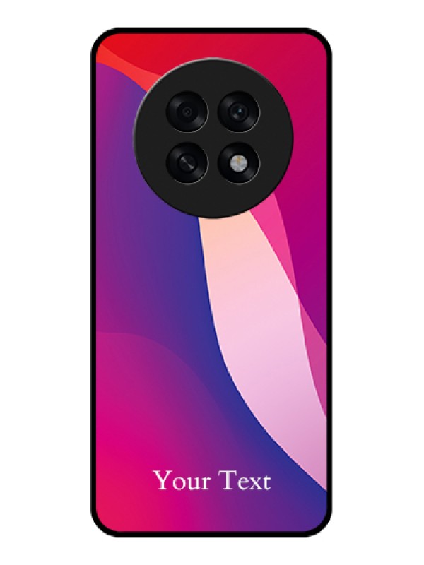 Custom Oppo F31 Pro Plus 5G Custom Glass Phone Case - Digital Abstract Overlap Design