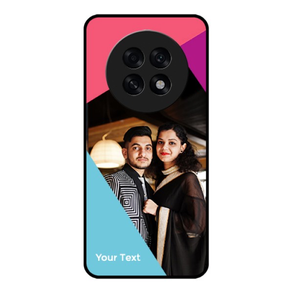 Oppo F31 Pro Plus 5G Custom Glass Phone Case - Stacked Triple Colour Design