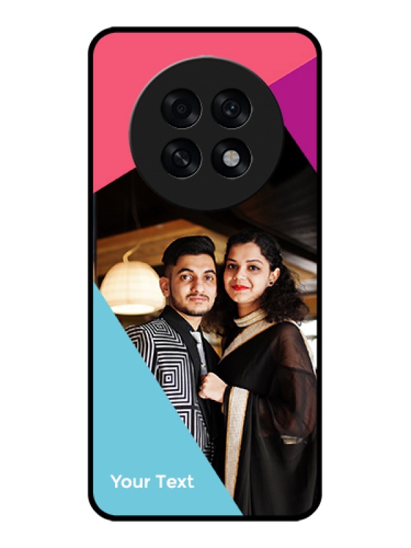 Custom Oppo F31 Pro Plus 5G Custom Glass Phone Case - Stacked Triple Colour Design