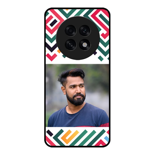 Oppo F31 Pro Plus 5G Custom Glass Phone Case - Colorful Maze Pattern Design Oppo F31 Pro Plus 5G Custom Glass Phone Case - Colorful Maze Pattern Design