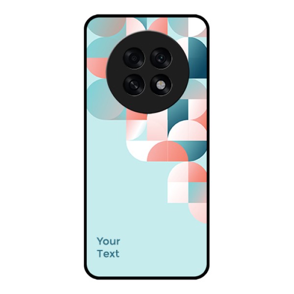 Oppo F31 Pro Plus 5G Custom Glass Phone Case - Stylish Semi - Circle Pattern Design