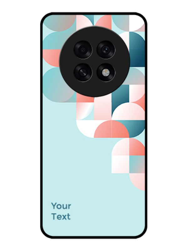 Custom Oppo F31 Pro Plus 5G Custom Glass Phone Case - Stylish Semi - Circle Pattern Design
