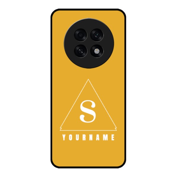Oppo F31 Pro Plus 5G Custom Glass Phone Case - Simple Triangle Design