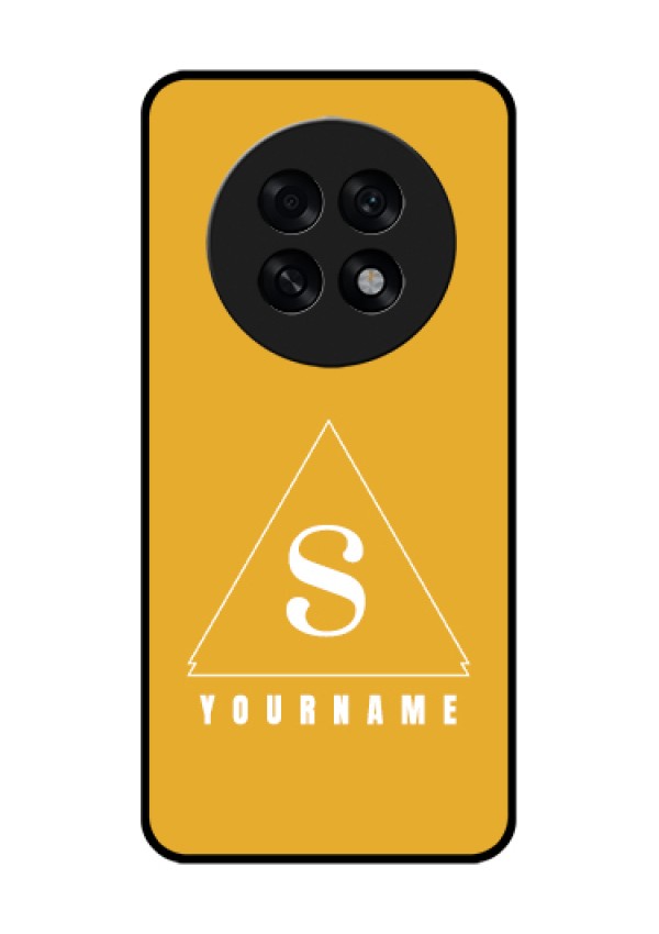 Oppo F31 Pro Plus 5G Custom Glass Phone Case - Simple Triangle Design
