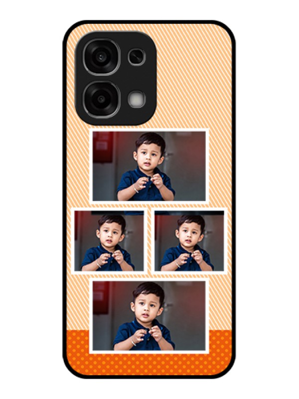 Custom Oppo F33 5G Custom Glass Phone Case - Bulk Photos Upload Design