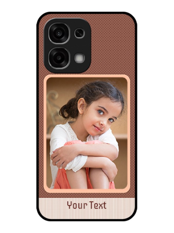 Custom Oppo F33 5G Custom Glass Phone Case - Simple Pic Upload Design