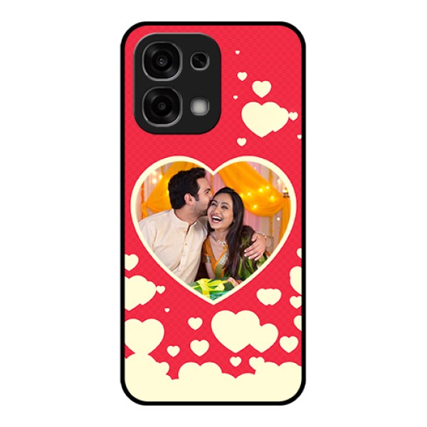 Oppo F33 5G Custom Glass Phone Case - Love Symbols Phone Cover Design