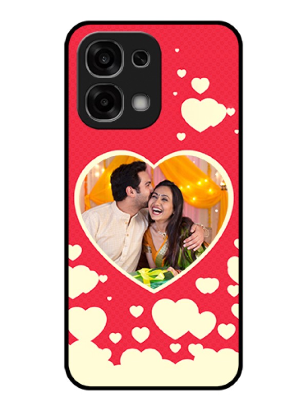 Custom Oppo F33 5G Custom Glass Phone Case - Love Symbols Phone Cover Design