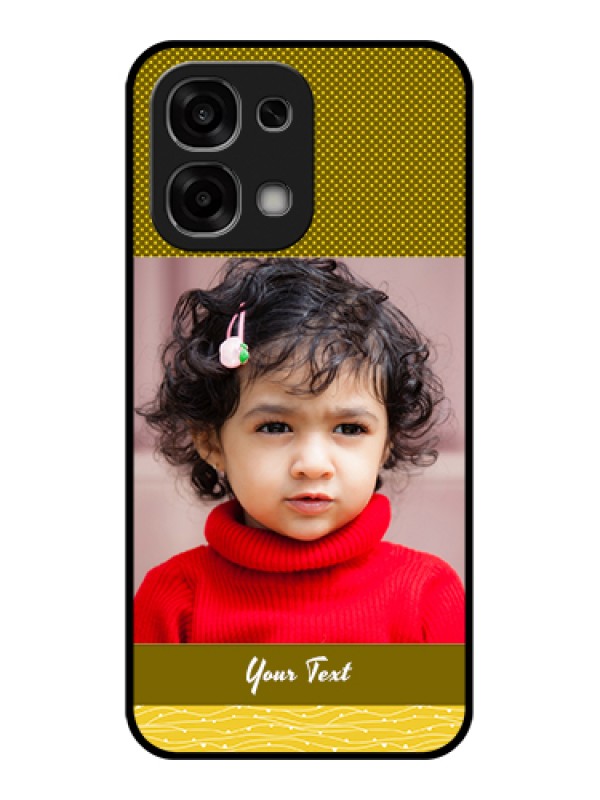 Custom Oppo F33 5G Custom Glass Phone Case - Simple Green Color Design
