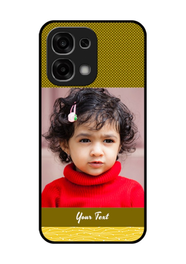 Oppo F33 5G Custom Glass Phone Case - Simple Green Color Design