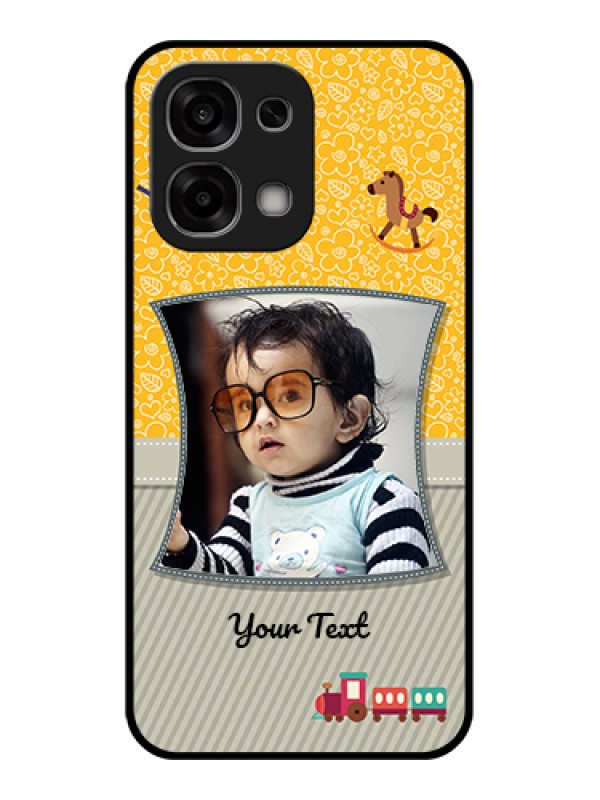 Custom Oppo F33 5G Custom Glass Phone Case - Baby Picture Upload Design