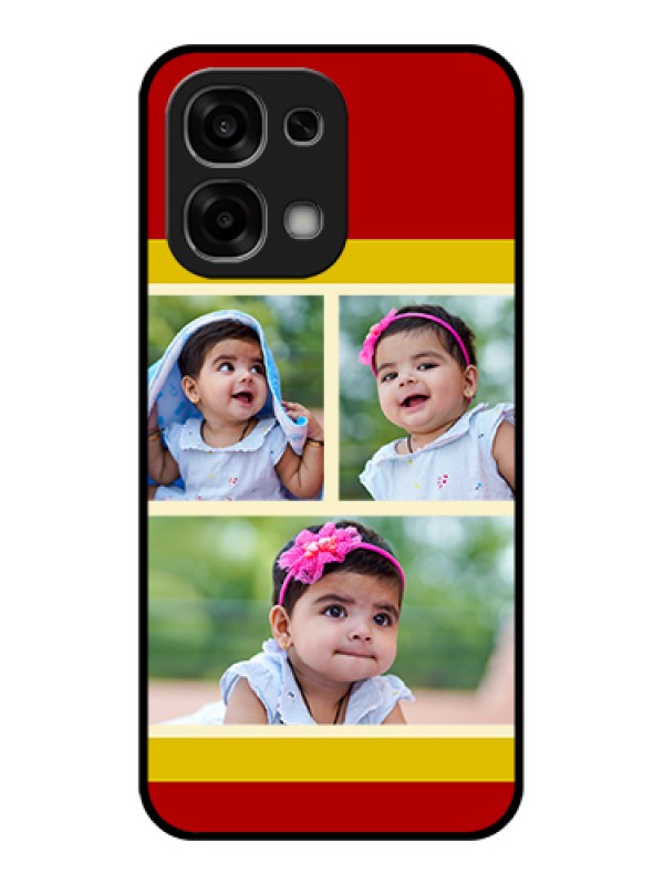 Custom Oppo F33 5G Custom Glass Phone Case - Multiple Pic Upload Design