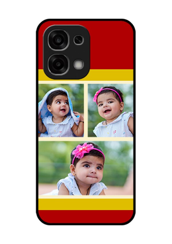 Oppo F33 5G Custom Glass Phone Case - Multiple Pic Upload Design