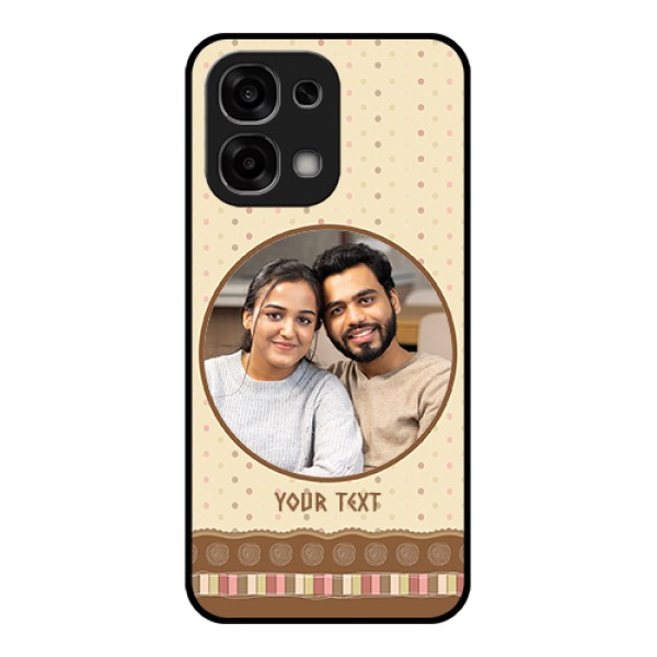 Oppo F33 5G Custom Glass Phone Case - Brown Dotted Mobile Case Design Oppo F33 5G Custom Glass Phone Case - Brown Dotted Mobile Case Design