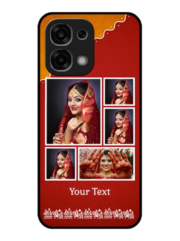 Custom Oppo F33 5G Custom Glass Phone Case - Wedding Pic Upload Design