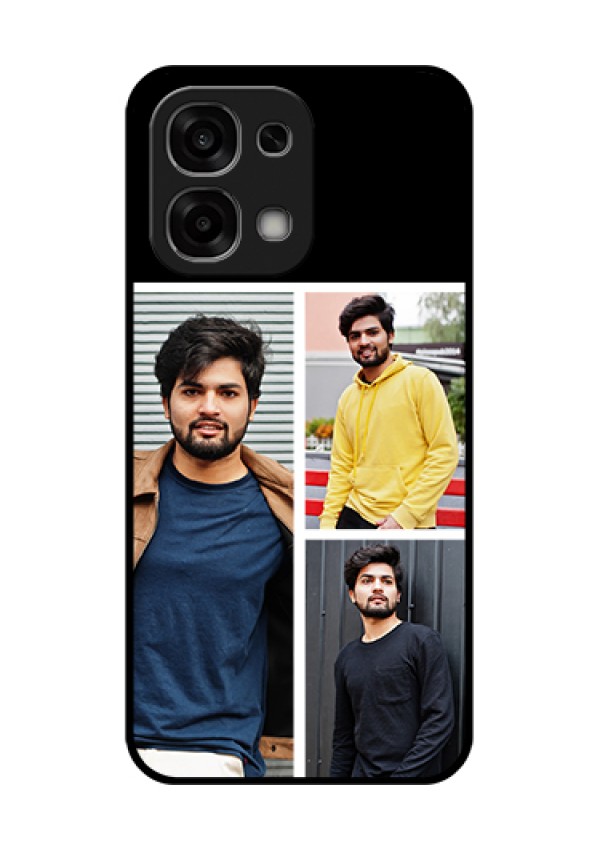 Oppo F33 5G Custom Glass Phone Case - Upload Multiple Picture Design
